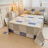 HKM-039123 Cotton Solid Color Twill Bed Sheets for Single and Double Beds