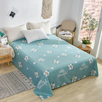 HKM-039123 Cotton Solid Color Twill Bed Sheets for Single and Double Beds