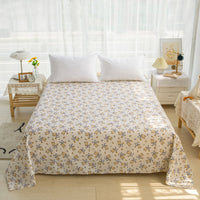 HKM-039123 Cotton Solid Color Twill Bed Sheets for Single and Double Beds