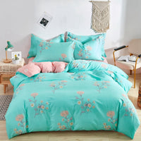 HKM-039123 Cotton Solid Color Twill Bed Sheets for Single and Double Beds