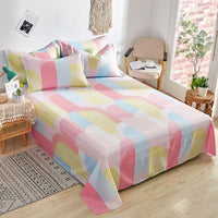 HKM-039123 Cotton Solid Color Twill Bed Sheets for Single and Double Beds