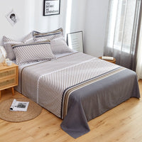 HKM-039123 Cotton Solid Color Twill Bed Sheets for Single and Double Beds
