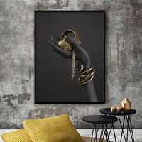 HKM-039251 African Woman Modern Canvas Decorative Painting - Rectangle Human Pattern Art