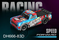 HKM-039315 1:16 High Speed Remote Control Drift Car - 4WD Pickup Stunt Vehicle with Luminous Design, Indoor-Outdoor Fun