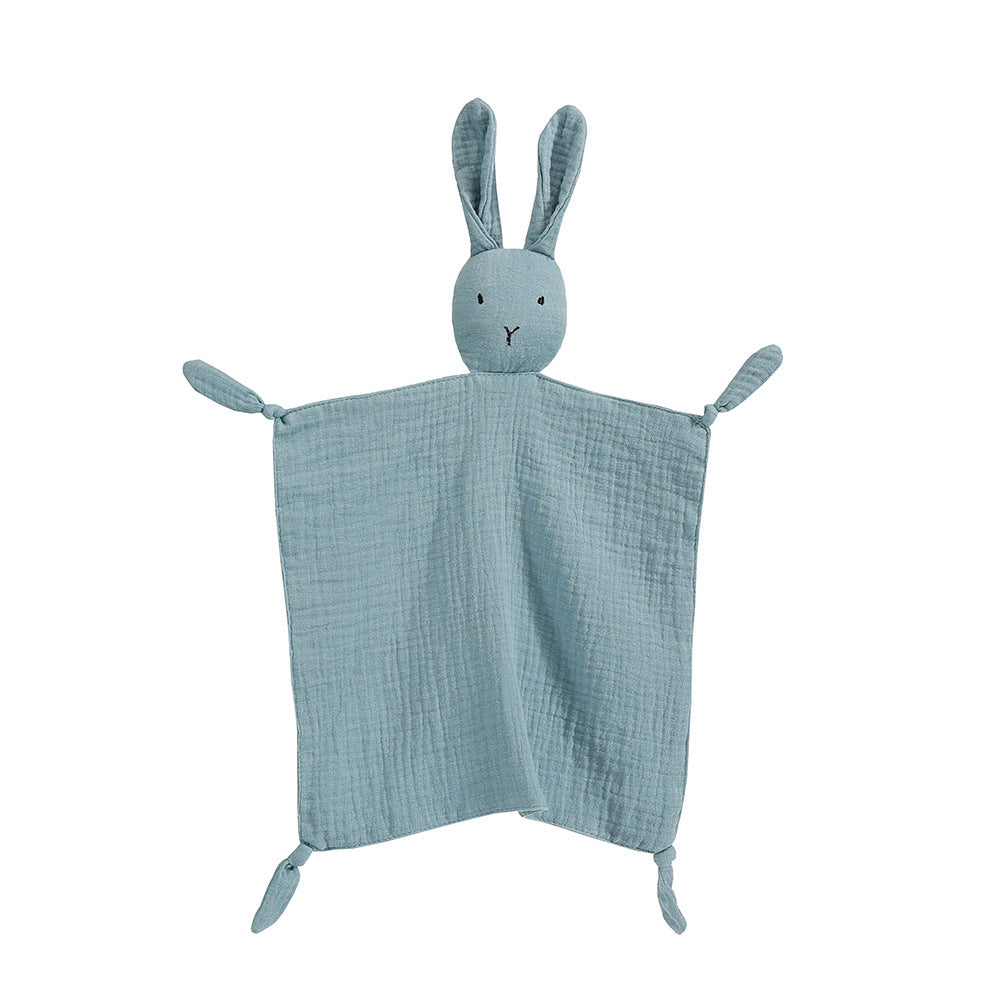 HKM-039315 Cotton Gauze Sleeping Doll Rabbit with Towel - Infant Sensory Development Toy
