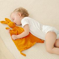 HKM-039315 Cotton Gauze Sleeping Doll Rabbit with Towel - Infant Sensory Development Toy