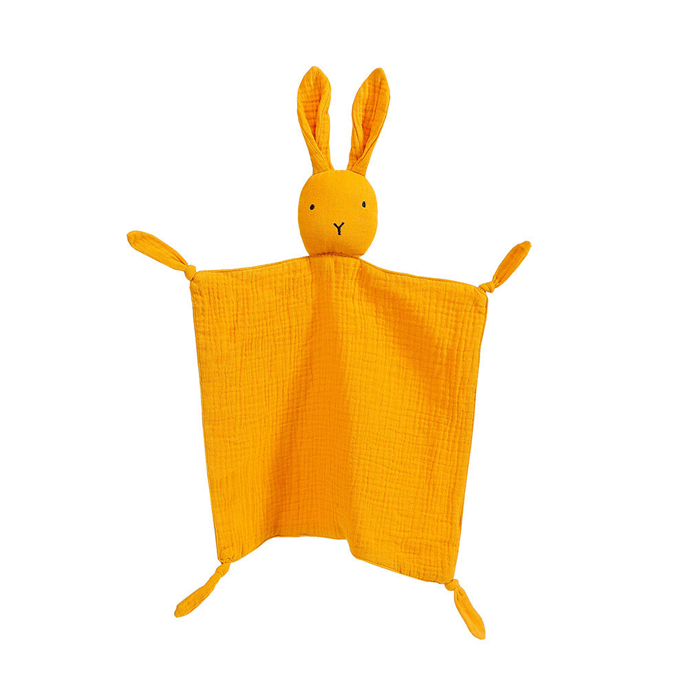 HKM-039315 Cotton Gauze Sleeping Doll Rabbit with Towel - Infant Sensory Development Toy