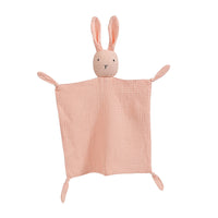 HKM-039315 Cotton Gauze Sleeping Doll Rabbit with Towel - Infant Sensory Development Toy