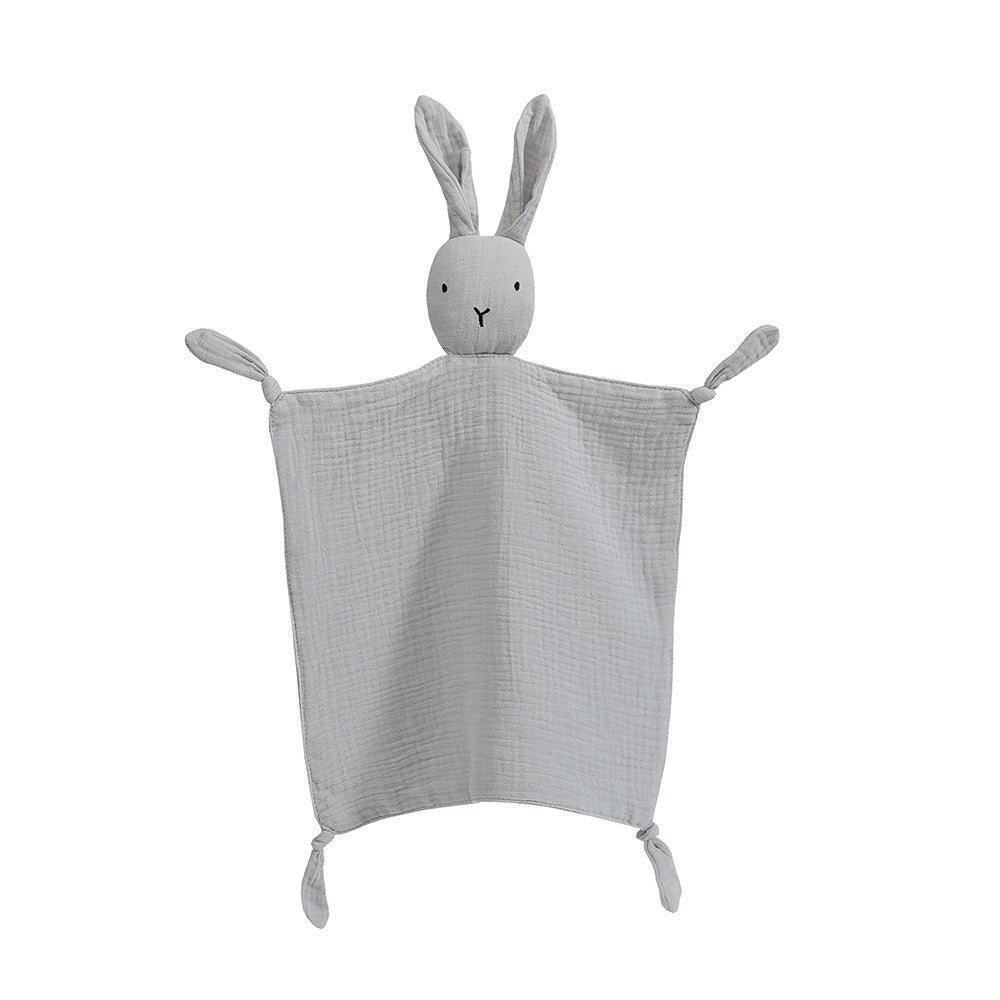 HKM-039315 Cotton Gauze Sleeping Doll Rabbit with Towel - Infant Sensory Development Toy
