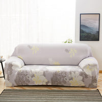 HKM-039315 Modern Stretch Sofa Cover in Vine Blossoms for Combination Sofas - Various Sizes Available