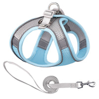 HKM-039315 Reflective Mesh Pet Harness with Leash for Comfortable Walks