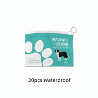 HKM-039315 Waterproof and Dirt-Proof Disposable Shoe Covers for Medium and Small Dogs, Non-Woven Fabric, 8/20 Pieces