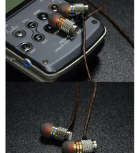 HKM-039379 In-Ear Headphones with Metal Subwoofer and Noise Cancellation for Mobile Devices, MP3, and Hi-Fi Music