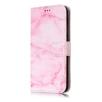 HKM-039571 3D Vision Marble Flip Wallet Case for iPhone 11 Pro Max, XR, XS Max, X, 7, 8, 6S Plus – PU/TPU Leather Protection