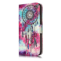 HKM-039571 3D Vision Marble Flip Wallet Case for iPhone 11 Pro Max, XR, XS Max, X, 7, 8, 6S Plus – PU/TPU Leather Protection