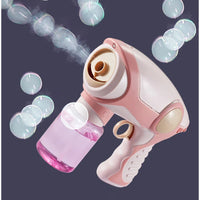 HKM-039571 Electric Automatic Bubble Blower Toy for Kids - Outdoor Soap Bubbles Machine