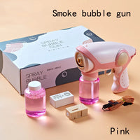 HKM-039571 Electric Automatic Bubble Blower Toy for Kids - Outdoor Soap Bubbles Machine