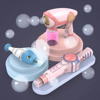 HKM-039571 Electric Automatic Bubble Blower Toy for Kids - Outdoor Soap Bubbles Machine