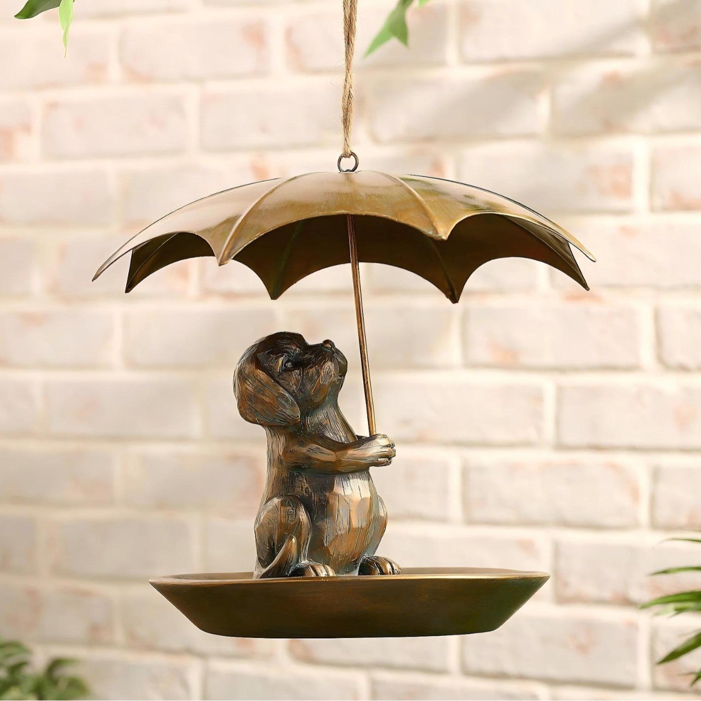 HKM-039571 Portable Umbrella Bird Feeder - Cat & Dog Designs, Ideal for Christmas & Valentine's Day