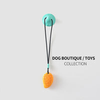 HKM-039763 Molar Sucker Drawstring Dog Toy - TPR Leakage Resistant, Available in Green, Gray, Red, Yellow