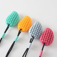 HKM-039763 Molar Sucker Drawstring Dog Toy - TPR Leakage Resistant, Available in Green, Gray, Red, Yellow
