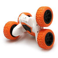 HKM-039827 2.4G Remote Control Mini Watch Stunt Car - Double-Sided, Colorful Lights, 50m Range