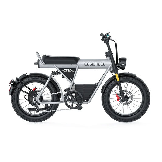 KTX-040019 2000W Electric Fat Tire Bike - 65km/h Max Speed, 20-Inch Wheels, 7-Speed Gears, LCD Display, Urban Commuter