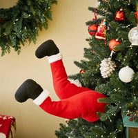 HKM-040083 Whimsical Elf Legs Garden Decoration for Christmas - Fabric, 38cm Length