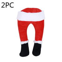 HKM-040083 Whimsical Elf Legs Garden Decoration for Christmas - Fabric, 38cm Length