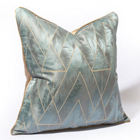 HKM-040275 Light Blue Luxury Pillow Cover 30x50cm, 45x45cm, 50x50cm, Soft PP Cotton