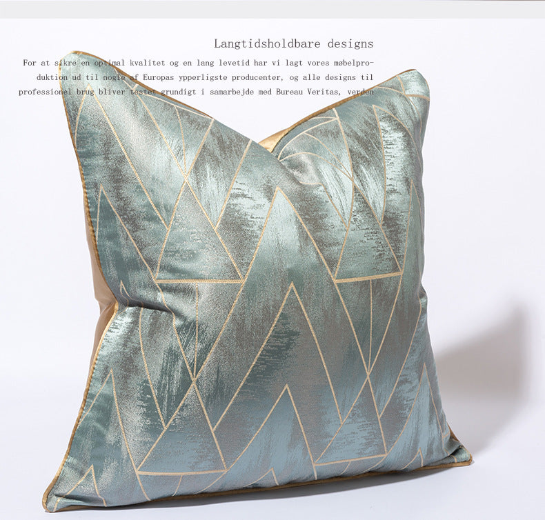 HKM-040275 Light Blue Luxury Pillow Cover 30x50cm, 45x45cm, 50x50cm, Soft PP Cotton