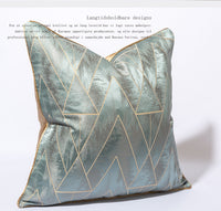 HKM-040275 Light Blue Luxury Pillow Cover 30x50cm, 45x45cm, 50x50cm, Soft PP Cotton