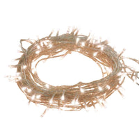 HKM-040275 Warm White LED String Lights - 150 LEDs, 15m USB-Powered, Transparent Cable