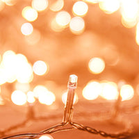 HKM-040275 Warm White LED String Lights - 150 LEDs, 15m USB-Powered, Transparent Cable