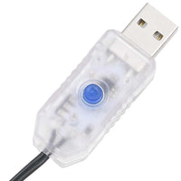 HKM-040275 Warm White LED String Lights - 150 LEDs, 15m USB-Powered, Transparent Cable