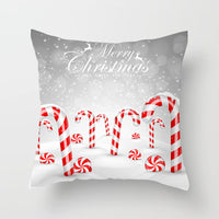 HKM-040531 Christmas Tree Hugging Pillowcase - Soft Polyester, 45x45cm, White Grey, Peach Skin & Short Plush Design