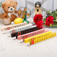 HKM-040595 Solid Wood Digital Decomposition Ruler for Intellectual Development – Educational Puzzle Toy for Ages 4-6