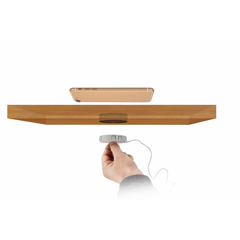 HKM-040659 Wireless Mobile Phone Charger with USB Connection and Single Coil Technology