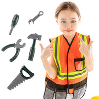 HKM-040723 Multistyle Role Play Costume Set for Kids with Firefighter, Police, and Doctor Uniforms