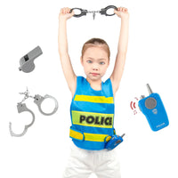 HKM-040723 Multistyle Role Play Costume Set for Kids with Firefighter, Police, and Doctor Uniforms
