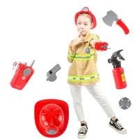 HKM-040723 Multistyle Role Play Costume Set for Kids with Firefighter, Police, and Doctor Uniforms