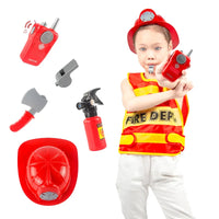 HKM-040723 Multistyle Role Play Costume Set for Kids with Firefighter, Police, and Doctor Uniforms