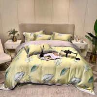 HKM-040787 Lenzing Tencel 1.5/1.8/2.0 Bed Four-Piece Floral Sheet Set with Custom Options