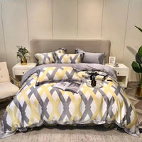 HKM-040787 Lenzing Tencel 1.5/1.8/2.0 Bed Four-Piece Floral Sheet Set with Custom Options