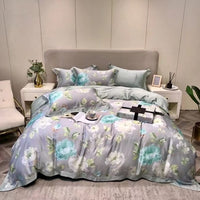 HKM-040787 Lenzing Tencel 1.5/1.8/2.0 Bed Four-Piece Floral Sheet Set with Custom Options