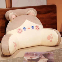 HKM-040915 Large Cartoon Backrest Waist Support Cushion Pillow - Removable Washable Cover, Various Colors