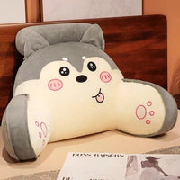 HKM-040915 Large Cartoon Backrest Waist Support Cushion Pillow - Removable Washable Cover, Various Colors