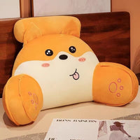 HKM-040915 Large Cartoon Backrest Waist Support Cushion Pillow - Removable Washable Cover, Various Colors