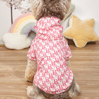 HKM-041043 Cozy Letter Print Hoodie for Cats - Polyester Sweater in Multiple Sizes