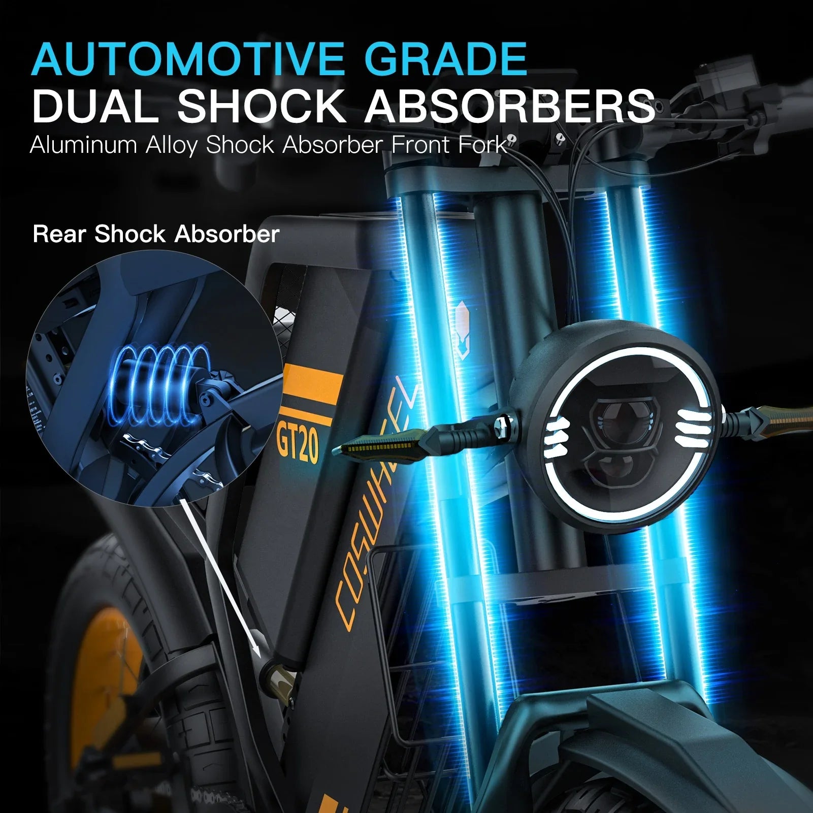 KTX-041171 1500W Electric Mountain Bike with 48V Battery and Double Suspension System, Max Speed 60km/h, Fat Tire Design